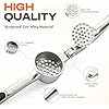 Kitchen Garlic Press, Rust Proof & Dishwasher Safe Garlic Mincer - Image 2