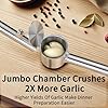 5-in-1 Stainless Steel Garlic Press Set with Jumbo Chamber & Mincer - Image 2