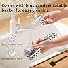 5-in-1 Stainless Steel Garlic Press Set with Jumbo Chamber & Mincer - Image 3
